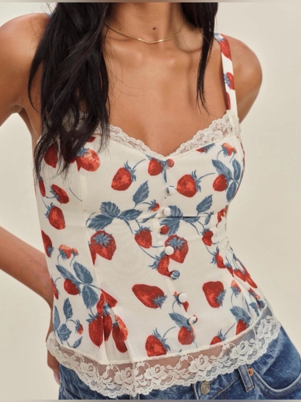 Reformation Lisette Blouse Top